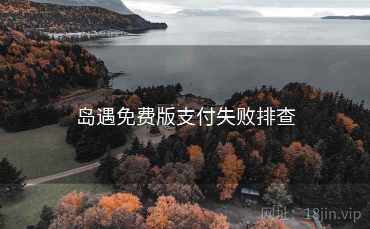 岛遇免费版支付失败排查