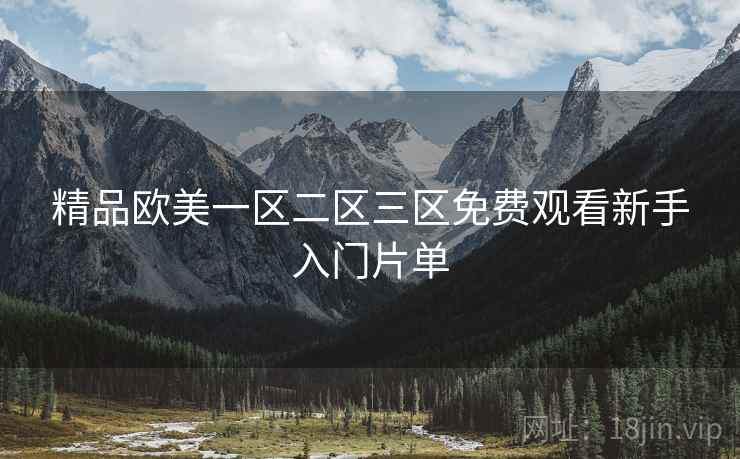 精品欧美一区二区三区免费观看新手入门片单