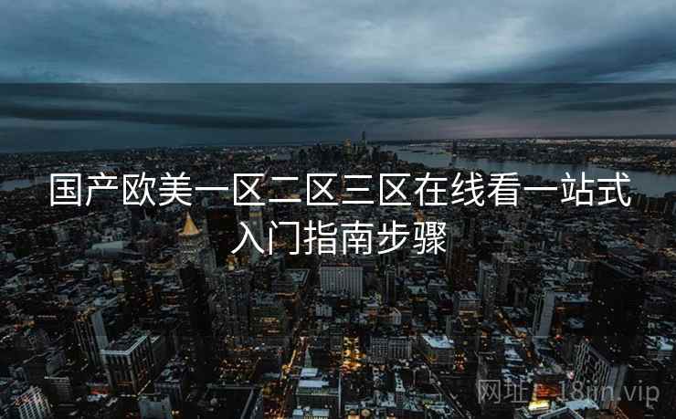 国产欧美一区二区三区在线看一站式入门指南步骤