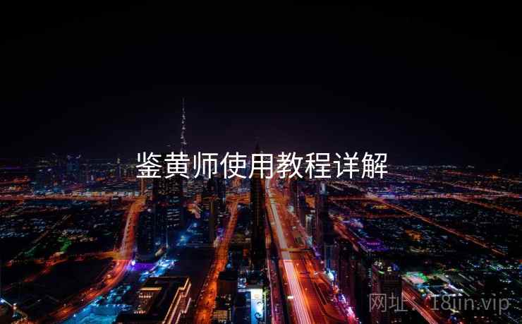 鉴黄师使用教程详解