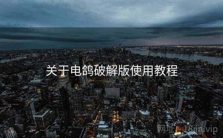 关于电鸽破解版使用教程