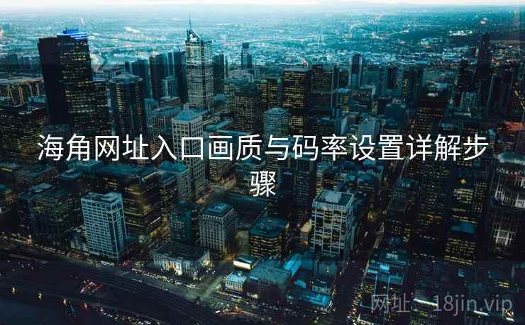 海角网址入口画质与码率设置详解步骤